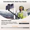 thumbnail image 3 of Trípode para selfies ATUMTEK 55 con control remoto Bluetooth, color negro, 3 of 8