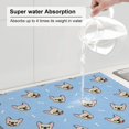 thumbnail image 6 of Bingfone Cute French Bulldog ,18" X 24"Dish Drying Mat For Kitchen Counter,Ultra Absorbent Microfiber, 6 of 9