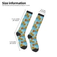 thumbnail image 5 of Fotbe Sunflowers print Women's Men's Novelty Crew Socks Cotton Socks Knee High Socks for Walking,Running,Nurses,Pregnancy, 5 of 9