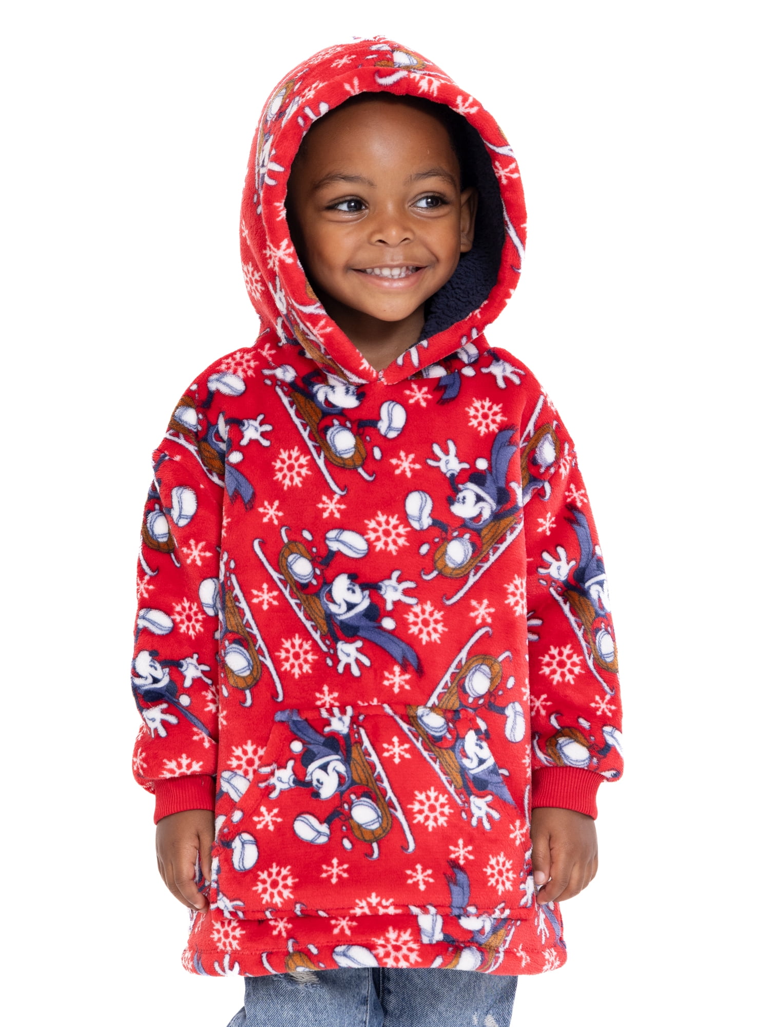 Disney Mickey Mouse Toddler Boys Super Soft Snugit Hoodie, Sizes 12 Months-5T
