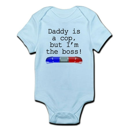 

CafePress - Daddy Is A Cop But Im The Boss Body Suit - Baby Light Bodysuit