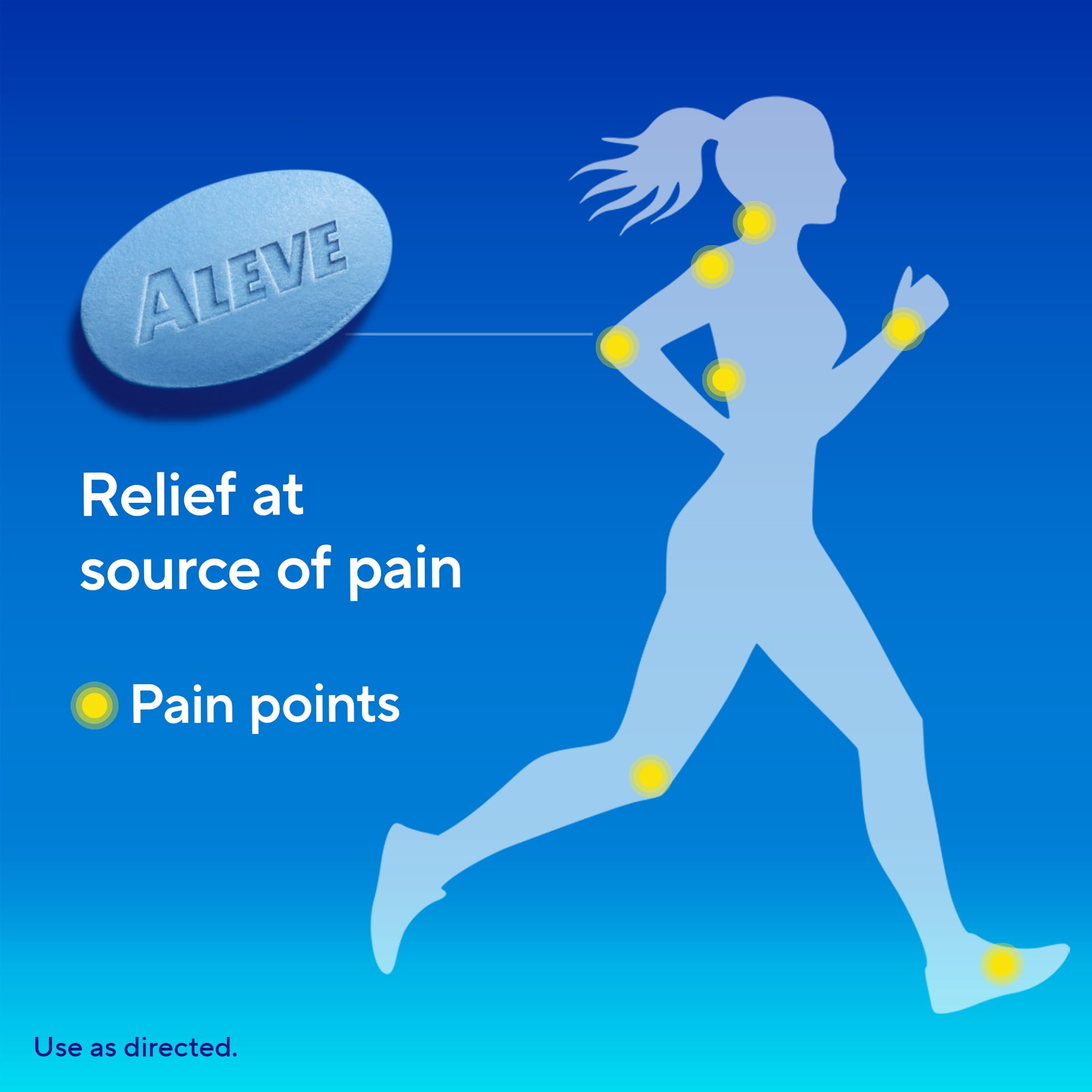 Aleve Caplets Naproxen Sodium Pain Reliever, 270 Count