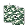 thumbnail image 7 of Yayeee Pot Holders Kitchen Heat Resistant with Pockets 7"x9.8" Cotton Oven Cooking Hot Pads, Light Green Camouflage Design, 7 of 7
