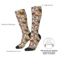thumbnail image 4 of Gaeub Chaussettes Design Imprimé Chat Mignon Chaussettes Hautes Extensibles pour Hommes Femmes Adolescents, Chaussettes de Softball Soccer pour Randonnée, Sport, 4 of 6