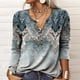 thumbnail image 5 of Blusas vintage para mujer, tops elegantes de manga larga para mujer, tops y blusas florales para mujer, ropa boho para mujer, 5 of 5