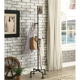 thumbnail image 2 of Bowery Hill Modern Metal Coat Rack with Multiple Rungs in Black, 2 of 4