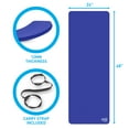 thumbnail image 6 of Pure Fitness 12mm Ultra Thick Fitness Exercise Mat with Carry Strap, Blue Iris, 6 of 6