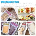20pcs MultiSize Mason Jar Zipper Bags, EEEkit Reusable Airtight Seal
