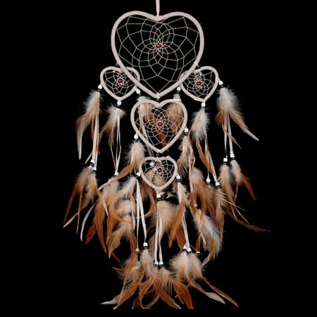 

Home Decor Wall Hanging Art Gift Heart Shape Bedroom Long Pendant Dream Catcher