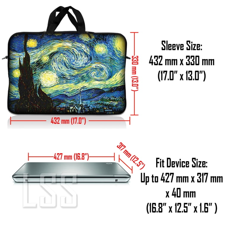 Borsa A Manicotto In Neoprene 17.3" / 17.4" Per Laptop – Stampa Animalier, Impermeabile