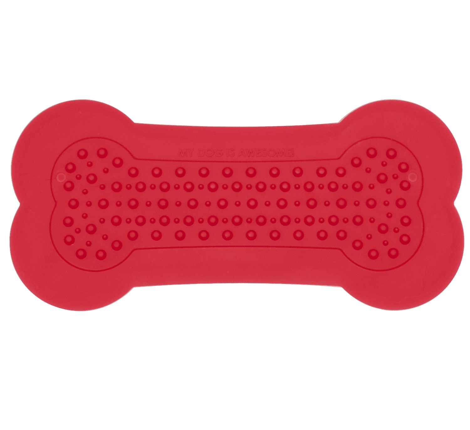 Perfect Curve Lick Lick Pad Dog Distraction Device for Bath Time, Red