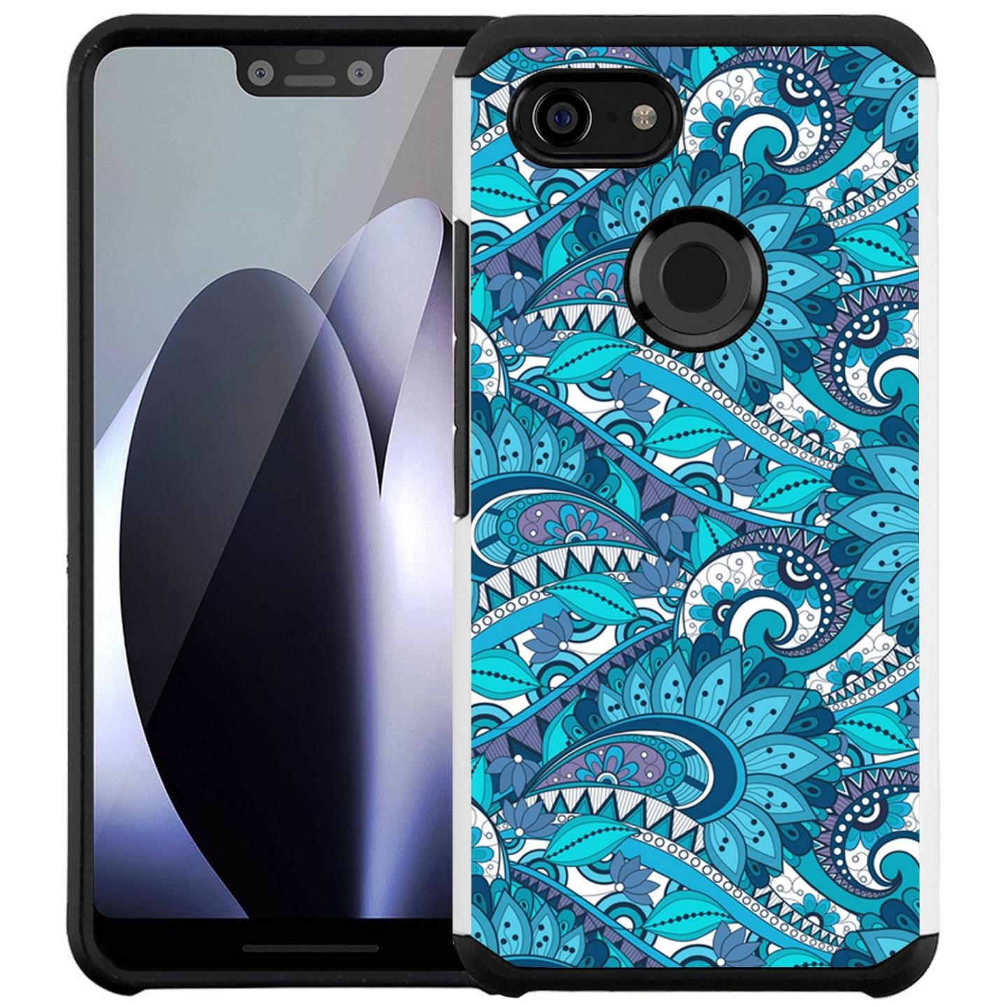 Google Pixel 3 Case Colorful Design Hybrid Armor Case Shockproof Dual