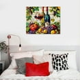 thumbnail image 5 of COMIO Wine and Grapes Poster Canvas Printed Matter Retro Wine Pictures Wall Art for Living Room Bedroom Decor Gifts for Family and Friends Framed, 5 of 5