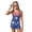 Blue Star Pattern Design, variant on Tutolipy Horse Sketch Pattern Tank Top and Shorts, Sleeveless Removable Pads Sun Protection Girls 2-Piece Tankini Swimsuit Set for Summer Size 10-11 Year Old