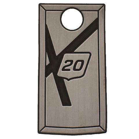 MasterCraft Boat Non-Skid Mat | X20 Walkover 17 7/8 x 9 1/4 Inch Storm Gray