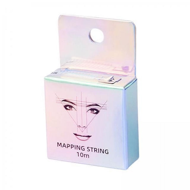 Bunblic 2x10M Pre-Ink Mapping String Microblading Semi Permanent Positioning White Ink , White Ink, 3 Pcs