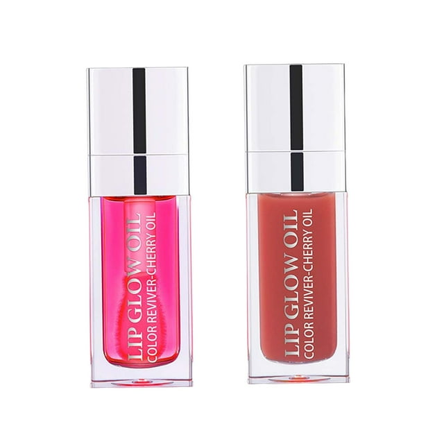 Aceite De Labios De 2 Piezas, Aceite Nutritivo Para Labios, Brillo De Labios Hidratante, Palisandro Rojo palo de rosa rojo