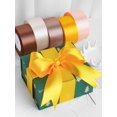thumbnail image 2 of Rollo de 25 yardas de cinta de satén de 4 cm, material de rosas para manualidades, cinta hecha a mano para Navidad, Halloween, bodas, cumpleaños, fiestas, envoltura de regalos, 2 of 5