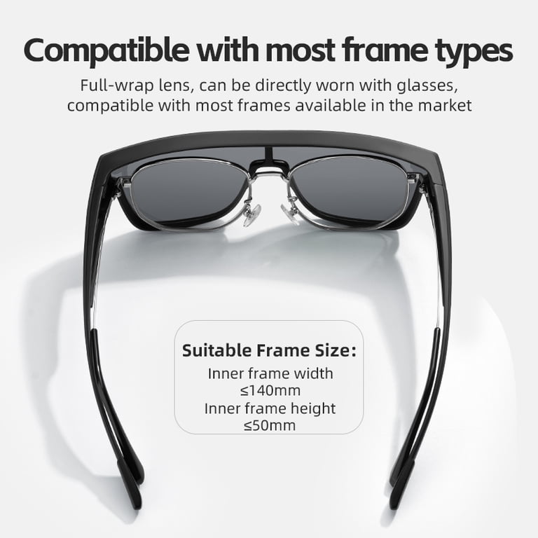Rockbros Polarized Fit Over Glasses Sunglasses, Wrap Around  display picture 2