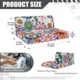 thumbnail image 7 of Yuyamidu Boho Flowers RV Dinette Cushion Covers Universal Camper Accessories RV Strech Sofa Seat Slipcovers 2 Pack Include 1 Bench Cover 1 Backrest Cover Camper Must Have, 7 of 7