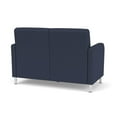 thumbnail image 3 of Siena 2-Seat Lounge Reception Waiting Tandem Seating / Brushed Steel Legs / Blue, 3 of 5