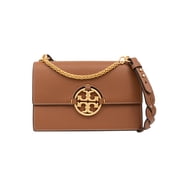 Tory Burch Womens Miller Flap Shoulder Handbag - Lumber Umber