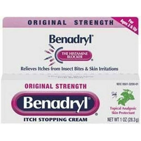 2 Pack - Benadryl Itch Stopping Cream Original Strength 1 oz