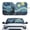 Black Cat Starry Night, variant on Xixirimido Car Windshield Sun Shade Front Windshield Cover Universal Fit for SUVs Trucks Foldable Front Window Sunshade Automotive Interior Accessories, Dachshund Dog Black