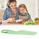 thumbnail image 5 of Juegos de cocina para niños, utensilios de cocina seguros para niños de plástico real para frutas, lechuga, bordes dentados, platos, accesorios culinarios de corte, verde claro Irene Inevent HA059690-08B, 5 of 7