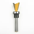 thumbnail image 4 of 14 Degree 1/4 Inch Shank Carbide Dovetail Router Bit Woodworking Cutter Tools B, 4 of 8