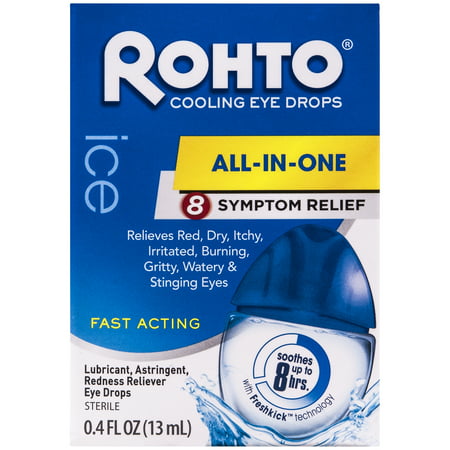 Rohto Ice Redness Relief, 0.4 Oz (Best Rohto Eye Drops)