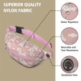 thumbnail image 5 of Fanny Pack Cute Ghost Halloween Pattern Waist Pack Bag,Running Cross Bag,Waterproof Large Fanny Packs for Women Men for Travel Running Hiking Cycling, 5 of 6