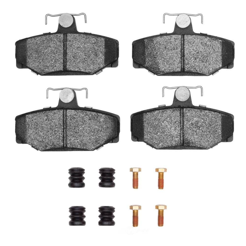 Dynamic Friction Company 1551-0391-01 DFC 5000 Advanced Brake Pads - Low Metallic and Hardware Kit