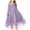 Purple, variant on Luxalzxs Girls Party Dress Mesh Long Sleeve Twirly High Low Hem Birthday Wedding Formal Princess Dress Round Neck Flowy A Line Tulle Dress Performance Dress for 3-12 Years