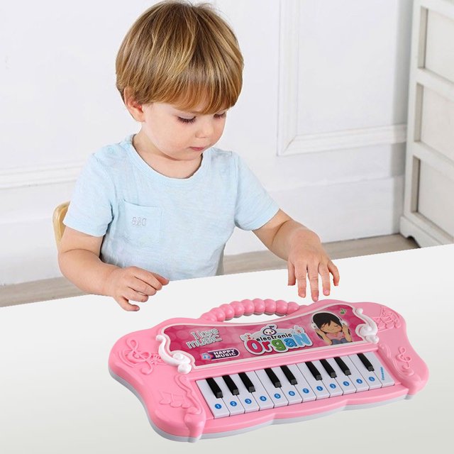 QIPOPIQ Mini Keyboard Piano, 22 Keys Portable Piano Educational Electronic Music Keyboard Instrument Toys
