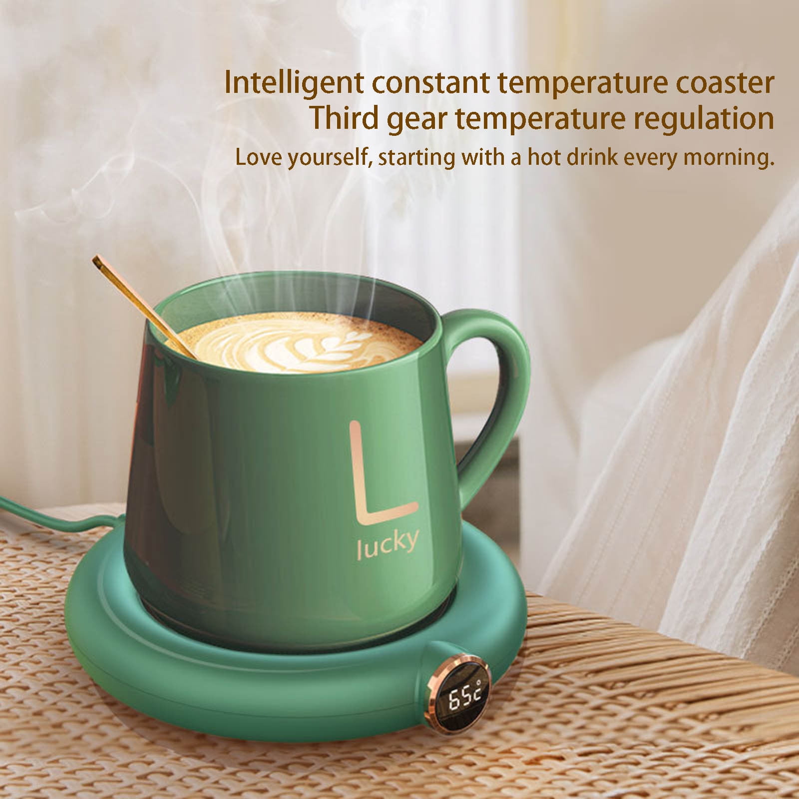 Sunward New Intelligent Heating Cup Mat USB Desktop Warm Cup Mat 55 Degree Constant Temperature