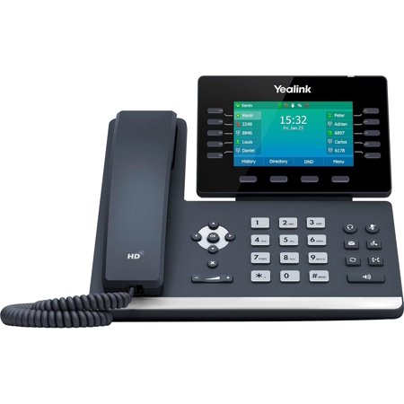 Restored Yealink T54W IP Phone, 16 VoIP Accounts. 4.3-Inch Color Display - Black (Refurbished)