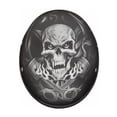thumbnail image 2 of Daytona Helmets Slim Line Skull Cap D.O.T. Approved Half Shell Motorcycle Helmet, 2 of 8