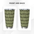 thumbnail image 3 of Susaid Green Snake Print 20oz Car Cup,Insulated Coffee Cup Fully Spill Proof Travel Coffee Mug, Stainless Steel Tumbler for Work Home Outdoor Car-Without Straw, 3 of 8