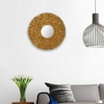thumbnail image 7 of Woven Wall Hanging Mirror, Straw Weaving Wall Mirror, Round Straw Weaving Hanging Rattan Wall Mirror, HD Imaging Wall Mirror, Perfect Decoration for Bedroom, Living Room, Bathroom, Kitchen, 7 of 7