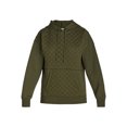 thumbnail image 5 of Time and Tru Women's Quilted Hoodie with Long Sleeves, S-XXXL, 5 of 5