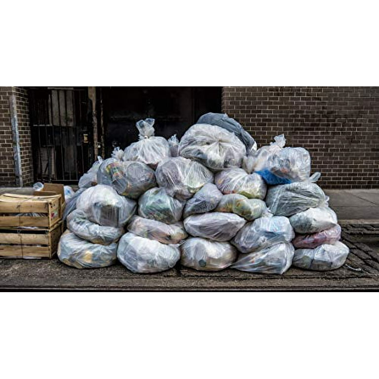 Plasticplace 55 Gallon Rubbermaid Compatible Trash Bags, 100 Count, Black 