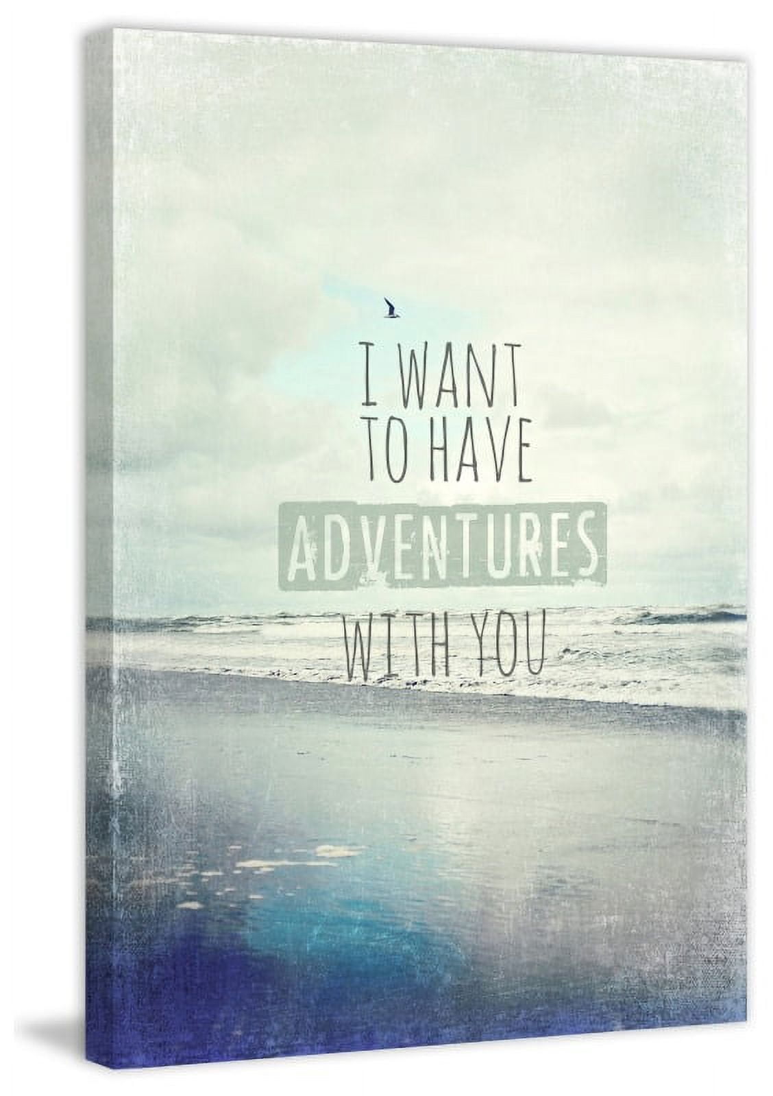 Marmont Hill 'I Want To Have Adventures With You' by Sylvia Cook Painting Print on Wrapped Canvas