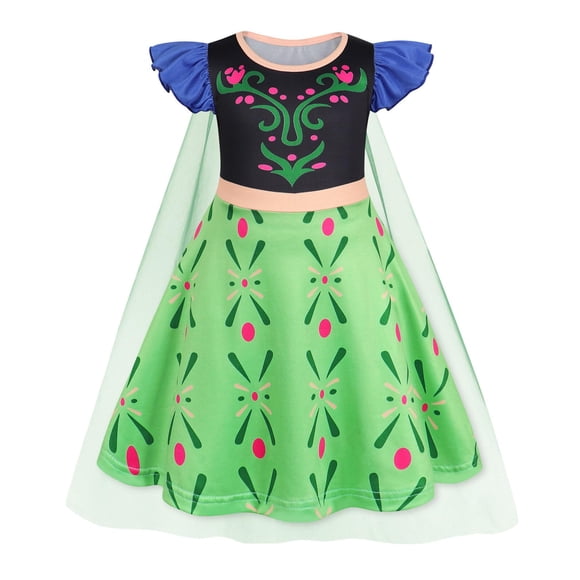 Vestido WonderBabe Snow Queen Princess para niñas 1-2T