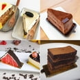 thumbnail image 5 of Uxcell 200pcs Mini Cake Boards, Mousse Cake Cardboards Rectangle Cake Base(Silver Tone), 5 of 5
