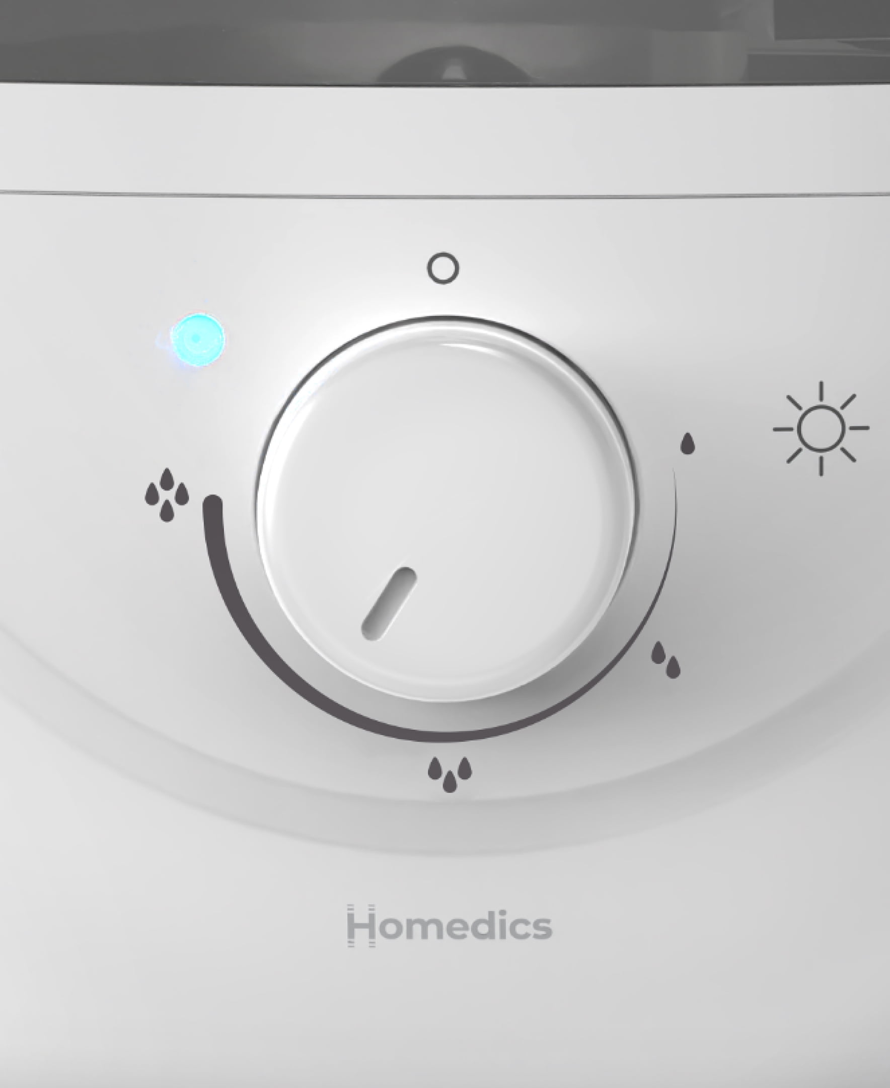 HoMedics Top-Fill Easy to Clean Ultrasonic Cool Mist Humidifier with Night Light and Aromatherapy: 300-500 sq. ft., No Filter Needed, 30-Hour Run Time