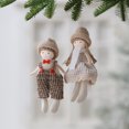 thumbnail image 1 of 2Pcs New Christmas Cute Plush Angel Doll Pendant Lovely Boys Girls Xmas Tree Hanging Decoration Merry Christmas Party Ornaments, 1 of 5
