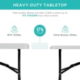 thumbnail image 4 of PetFurnishn 4ft Plastic Folding Table, Indoor Outdoor Heavy Duty Portable w/Handle, Lock for Picnic, Party, Camping - Light Gray, 4 of 8