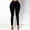 Black-B, variant on Womens Hole Button Zipper Pocket Casual Flares Wide Leg Slim Pants Black 14(XXXL)