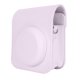 thumbnail image 2 of Funda protectora morada con correa ajustable de piel sintética para cámara Instax Mini 12, 2 of 8